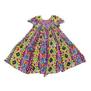 Vintage y2k Sita Multicolor Cotton Babydoll Dress